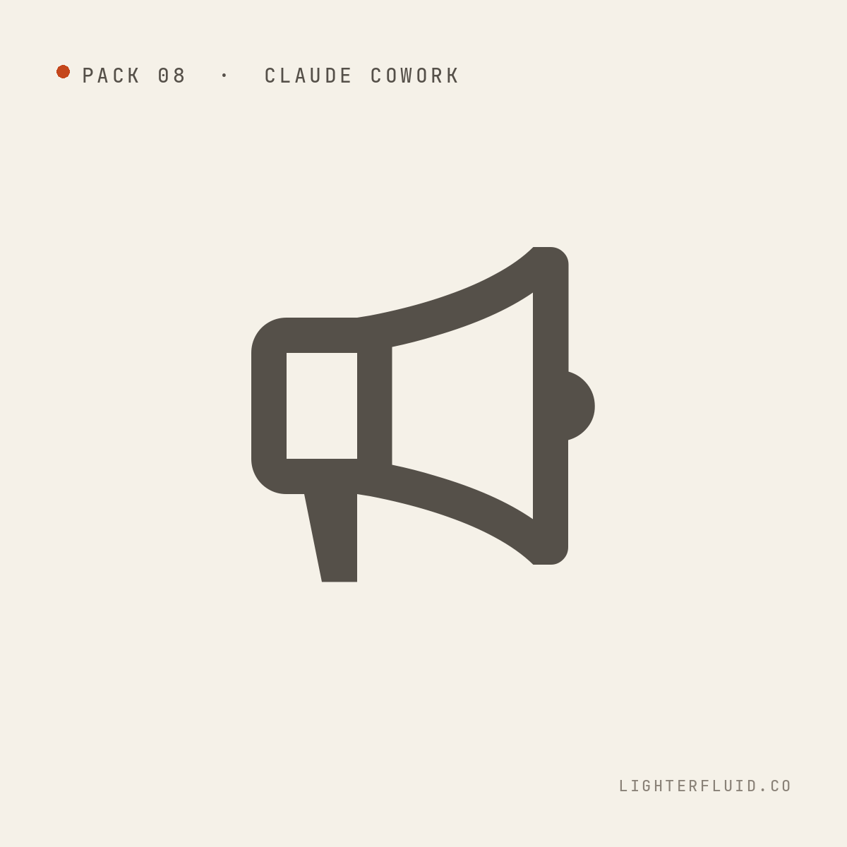 Build Your Ad Campaigns pack — megaphone icon on warm background.