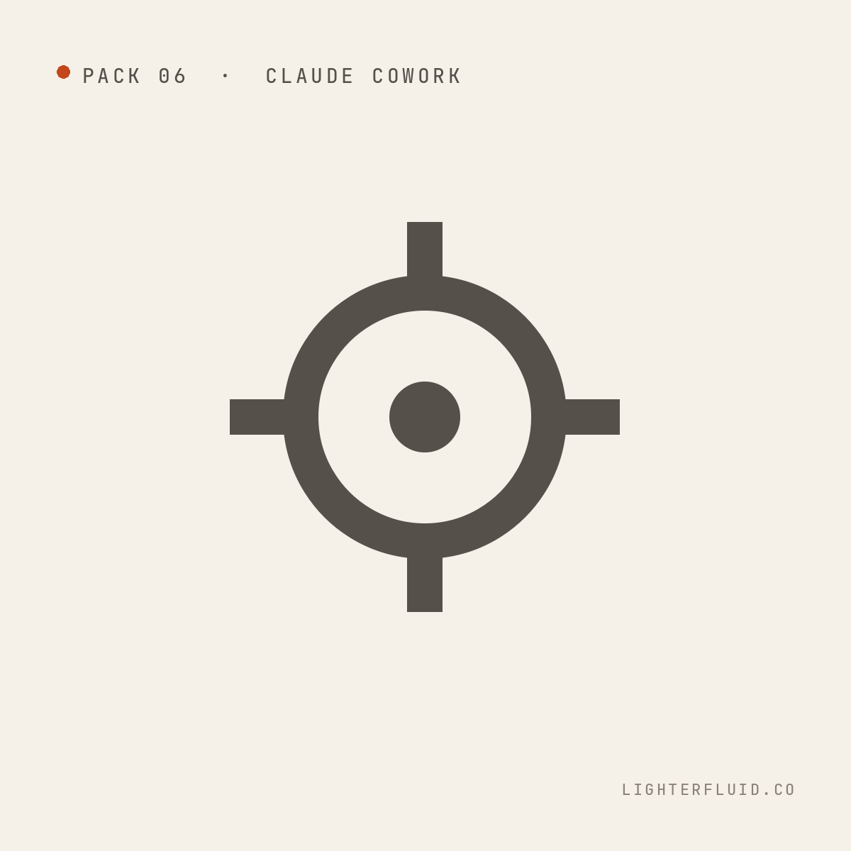 Build Your Ad Strategy pack — focus reticle icon on warm background.