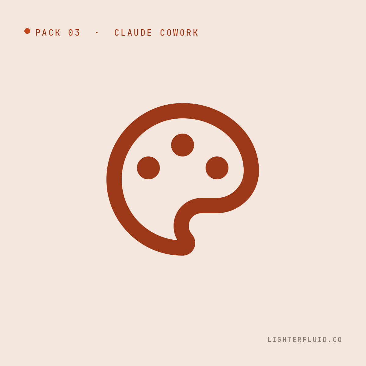 Build Your Design System pack — palette icon on cream background.