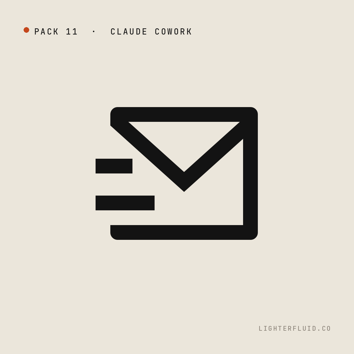 Build Your Email Campaigns pack — mail-send icon on muted background.
