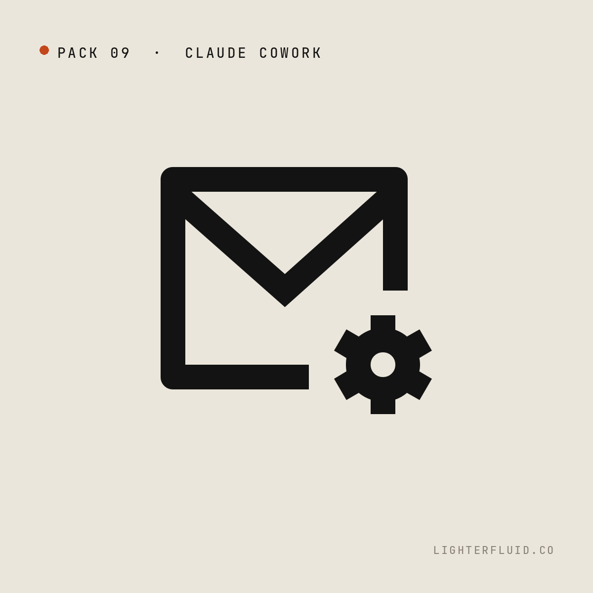 Build Your Email Strategy pack — mail-settings icon on muted background.