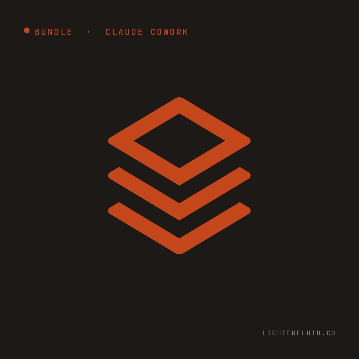 Toolkit Bundle — stack icon on charcoal background.
